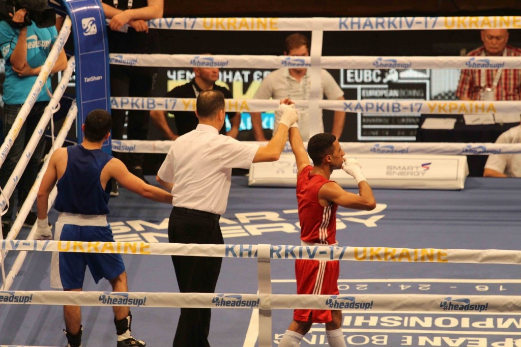 Kharkiv in Ukraine successfully hosted this year's European Championships ©GB Boxing