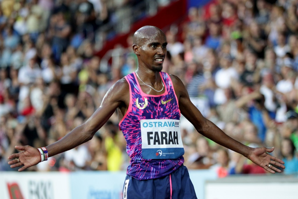 Mo Farah, pictured in Ostrava last week, has reiterated following the latest Fancy Bears hack and release that he has never failed a blood test ©Getty Images