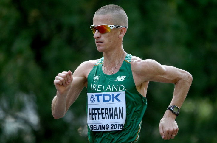 Ireland's 2013 50km race walk world champion Robert Heffernan has said a blood test of his requiring checking came immediately after he had been operated upon and was followed by an all clear ©Getty Images