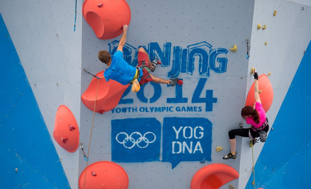 Sport climbing and skateboarding featured at the Nanjing 2014 Sports Lab before being included on the Tokyo 2020 sport programme ©Getty Images