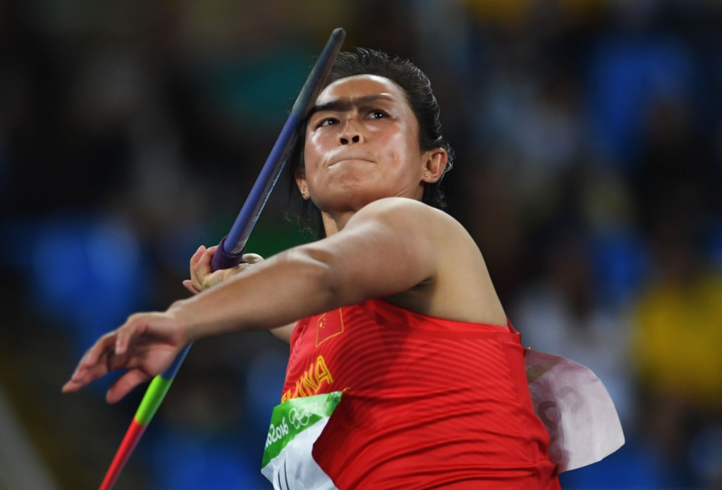 Li Lingwei triumphed in the women's javelin competition ©Getty Images