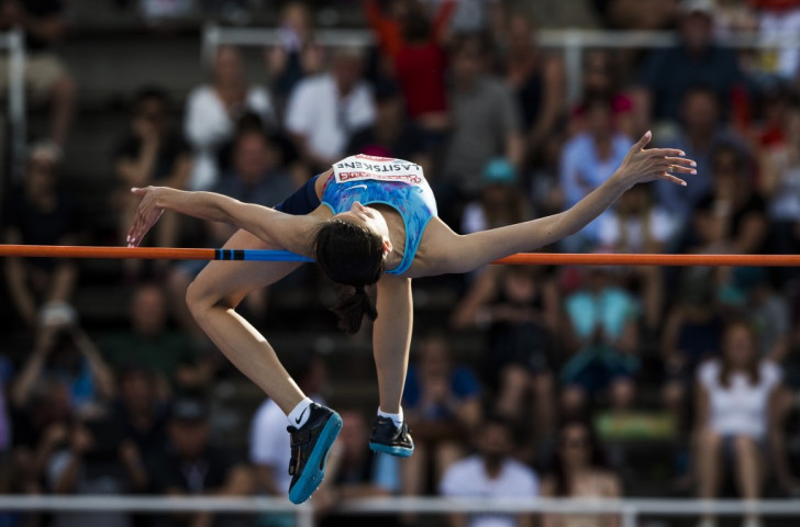 Russia's world high jump champion Mariya Lasitskene competing under a neutral banner, moved to equal-fifth on the all-time list with 2.06m in Lausanne ©Getty Images