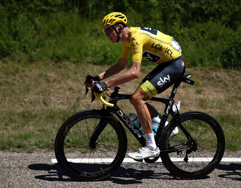 Chris Froome enjoyed a comfortable day in the race leader's yellow jersey ©Getty Images