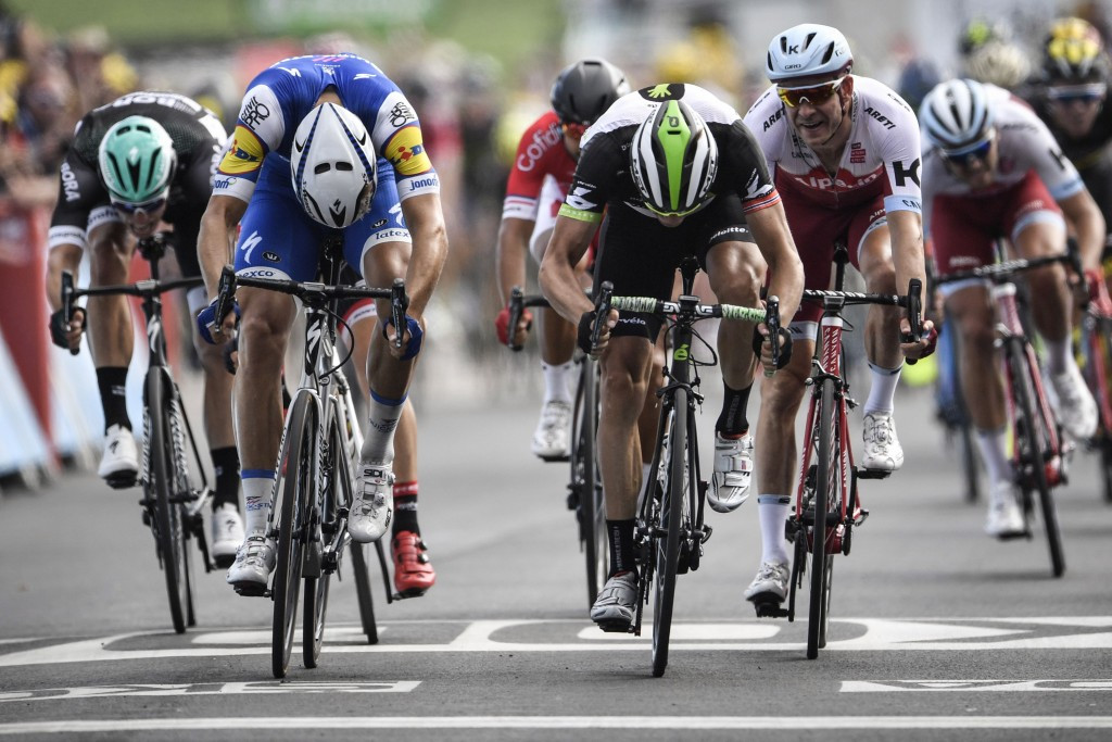 Marcel Kittel won the sprint finish via a photo finish ©Getty Images
