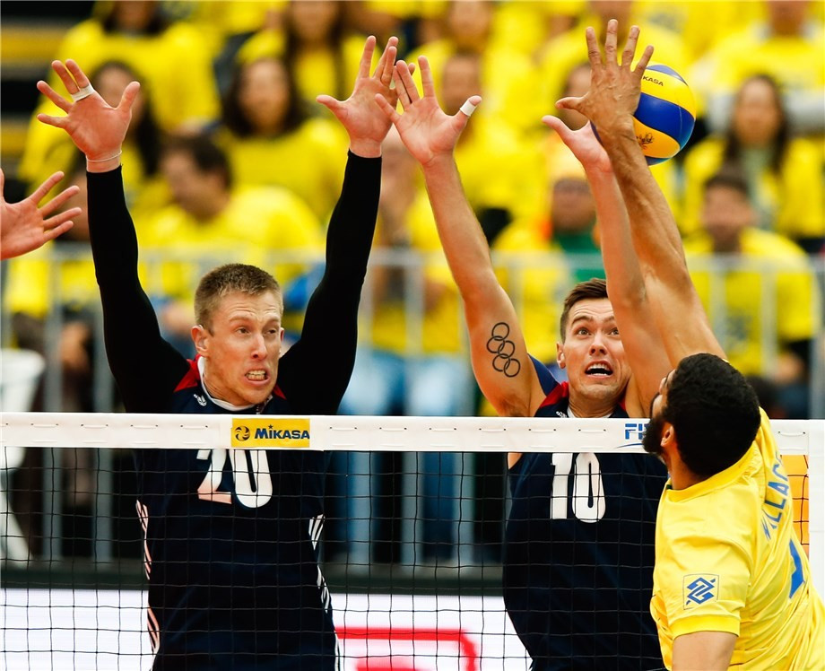 Brazil saw off the United States in their semi-final on home soil ©FIVB