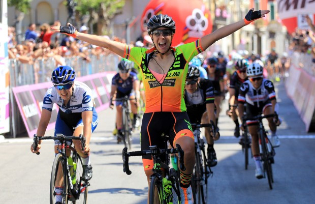 Bastianelli sprints to home victory on stage nine of Giro d'Italia