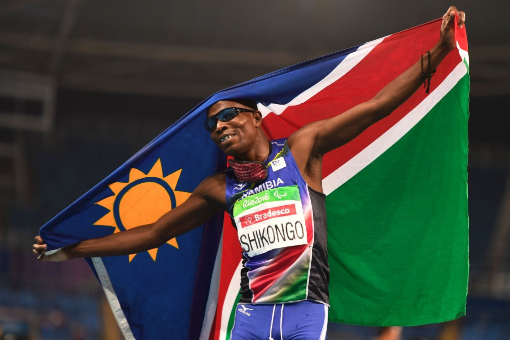 Paralympic gold medallist Ananias Shikongo will be among Namibia's team of four to compete at the 2017 World Para Athletics Championships in London after a late financial package was arranged ©Getty Images 