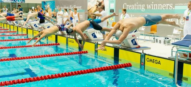 Action continued at the Schwimm und Sprunghalle im Europa Sportpark pool in the German capital today ©IPC