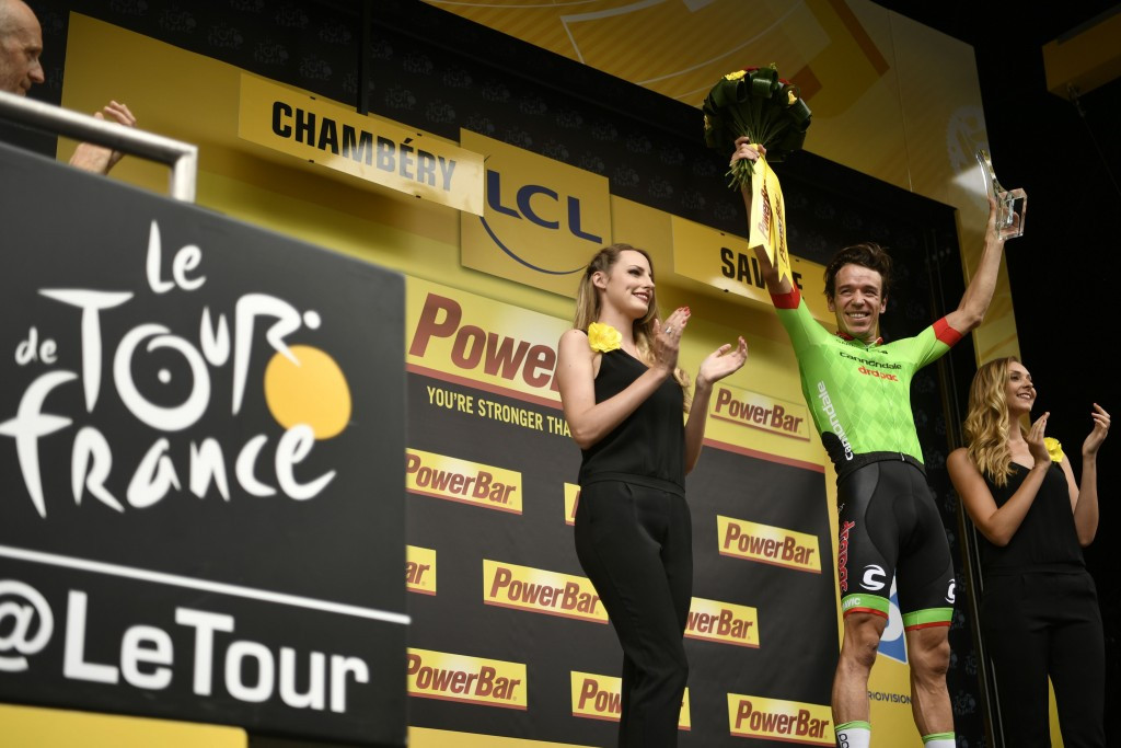 Rigoberto Urán claimed his first-ever Tour de France stage win on a dramatic day in the Alps ©Getty Images