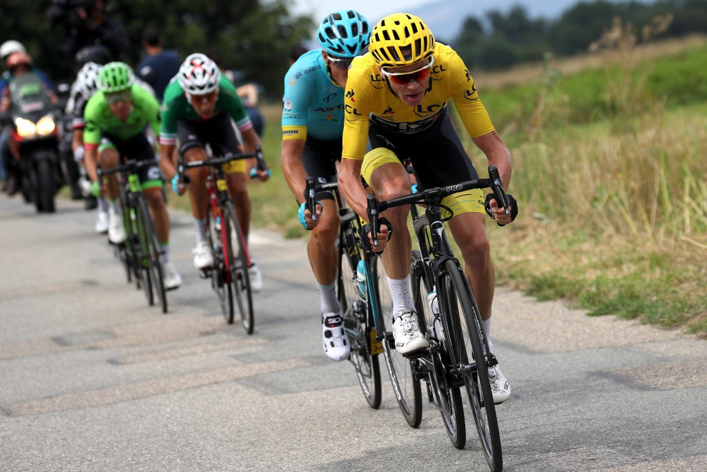 Chris Froome was able to retain the yellow jersey despite the drama ©Getty Images