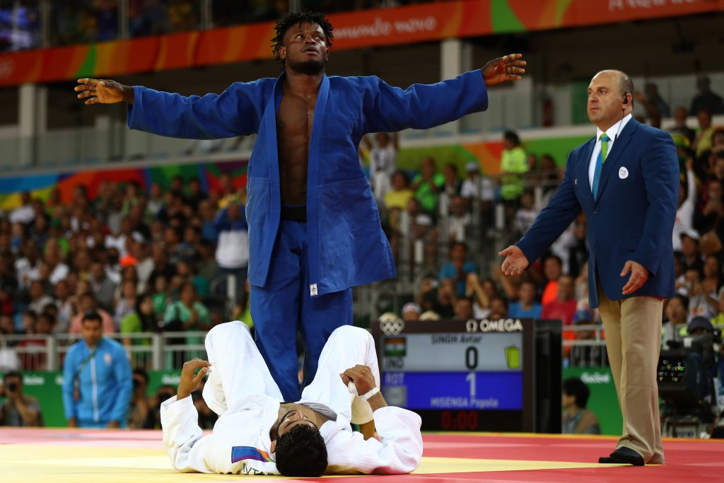Judoka Popole Misenga was the Refugee Olympic Team's most successful athlete at Rio 2016 ©Getty Images