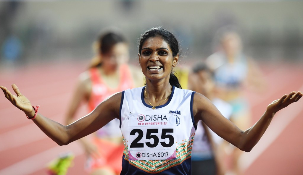 Sri Lanka's Nimali Waliwarsha Konda was crowned women's 800 metres champion after initial winner Archana Yadav of India was disqualified ©Getty Images