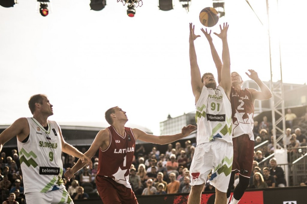 Latvia defeated the reigning European champions Slovenia in the final this evening ©FIBA