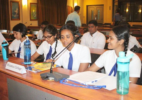 Sri Lanka's NOC organised a debate for schools on Olympic educational values ©NOCSL