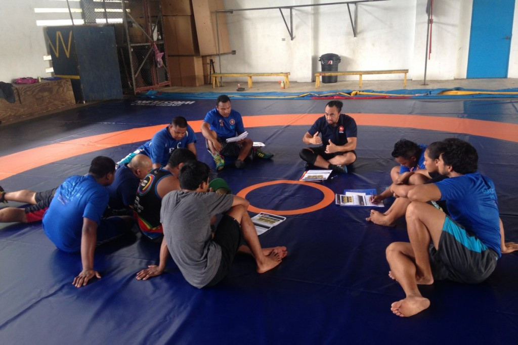 Wrestling coaches course held in Palau