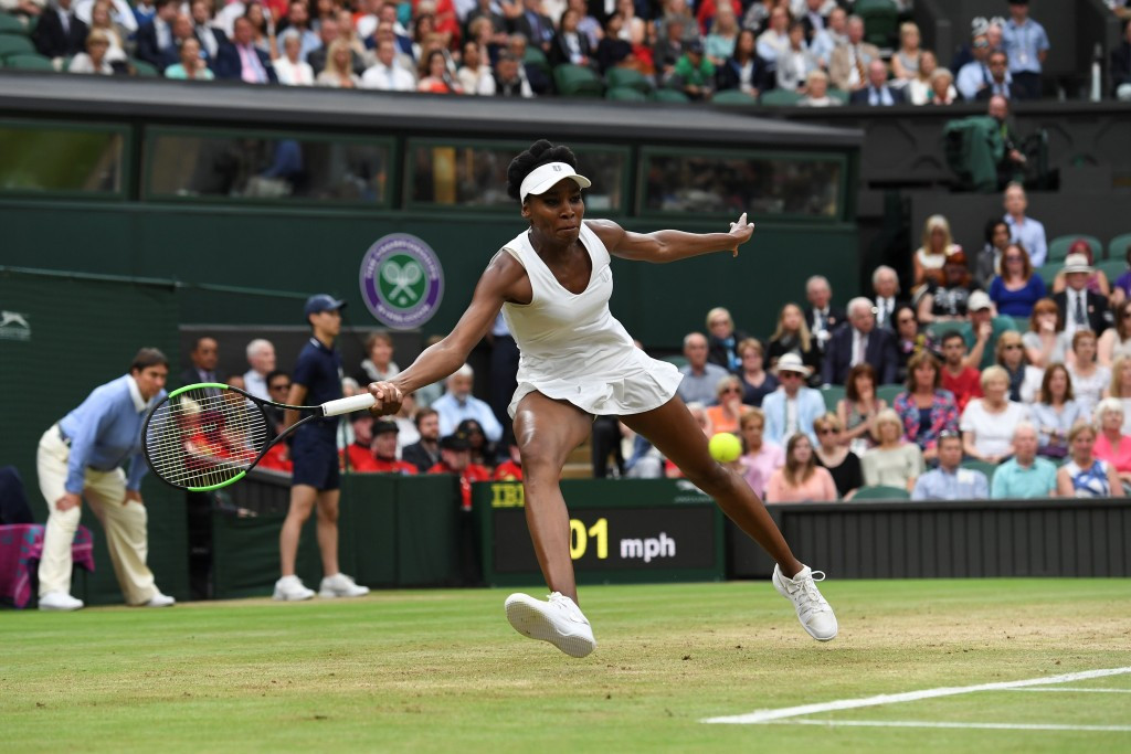 Five-time winner Venus Williams rolled back the years with a vintage display as she beat French Open winner Jelena Ostapenko ©Getty Images