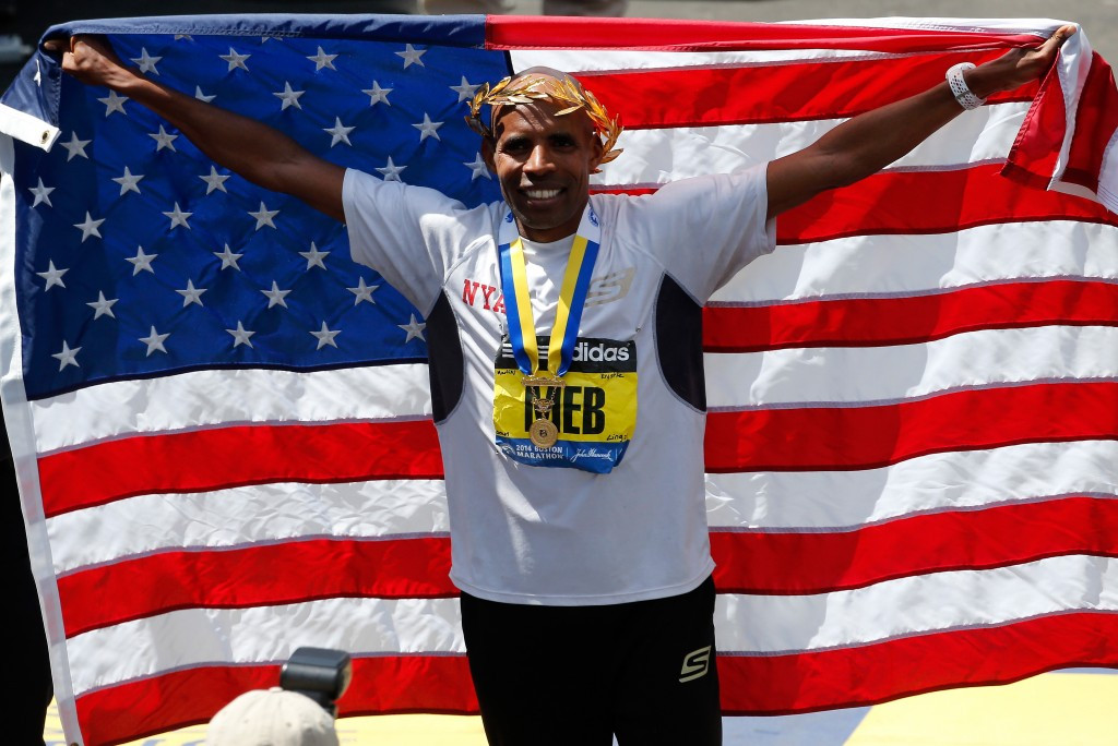 Meb Keflezighi, who will defend his Boston Marathon title tomorrow, has endorsed the Boston bid for the 2024 Olympics ©Getty Images