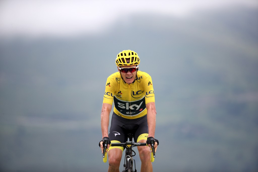 Chris Froome was distanced in the final metres to lose the yellow jersey for the first time in his career ©Getty Images