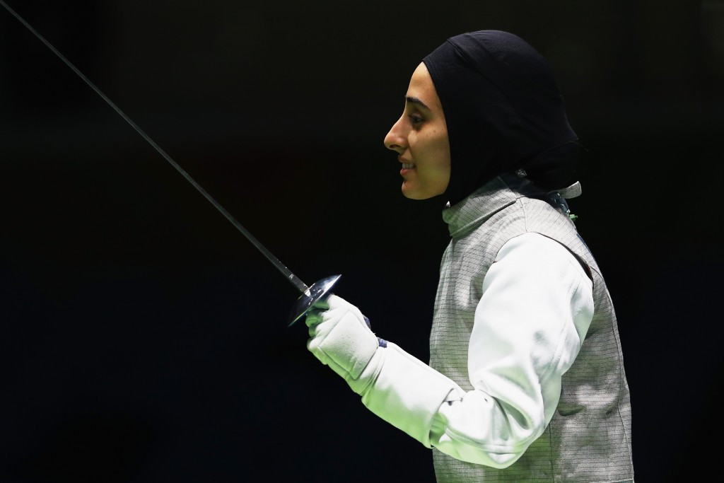 Fencer Lubna Al-Omair was one of four Saudi Arabian women to participate at Rio 2016 ©Getty Images