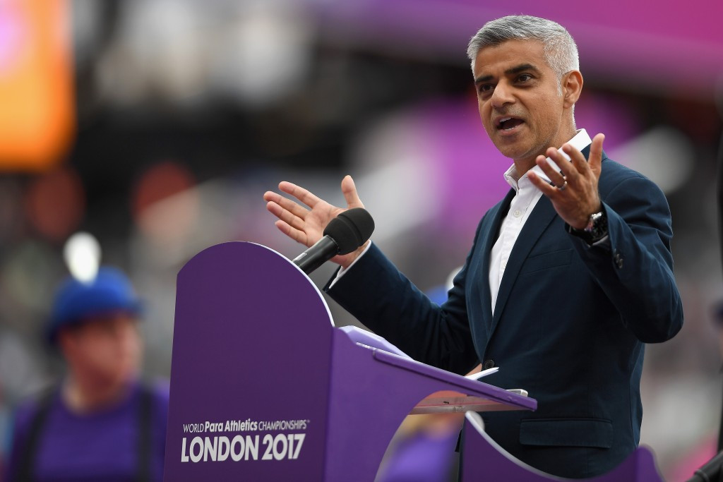 London Mayor Sadiq Khan officially declared open the 2017 World Para Athletics Championships ©Getty Images