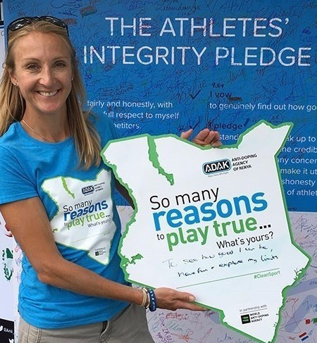 Paula Radcliffe is encouraging athletes to sign the AIU’s Athletes’ Pledge ©WADA