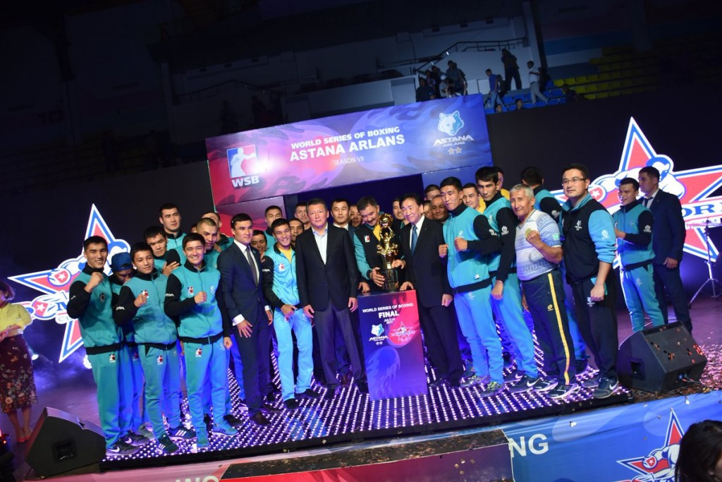 Astana Arlans Kazakhstan have won the 2017 World Series of Boxing title ©WSB