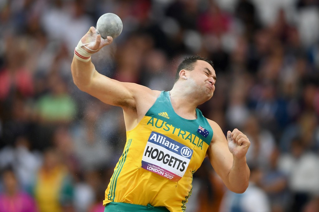 Australia's Todd Hodgetts was unable to defend his men's shot put F20 title ©Getty Images