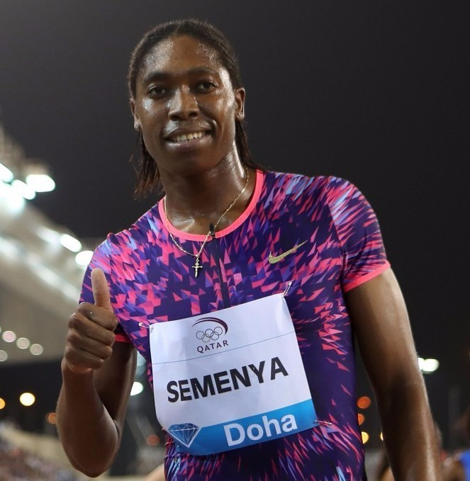 World and Olympic 800m champion Caster Semenya will drop down to 400m at the IAAF Diamond League meeting in Rabat tomorrow ©Getty Images
