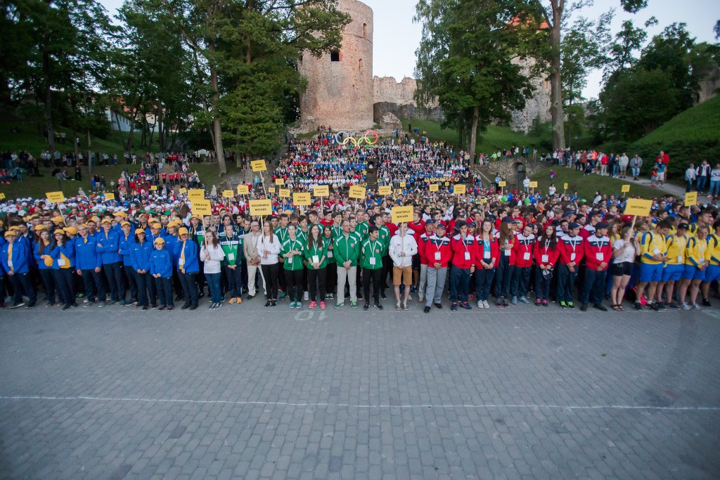 More than 2,800 young athletes competed at the Latvian Olympic Committee's Youth Olympiad in Cēsis ©LOC