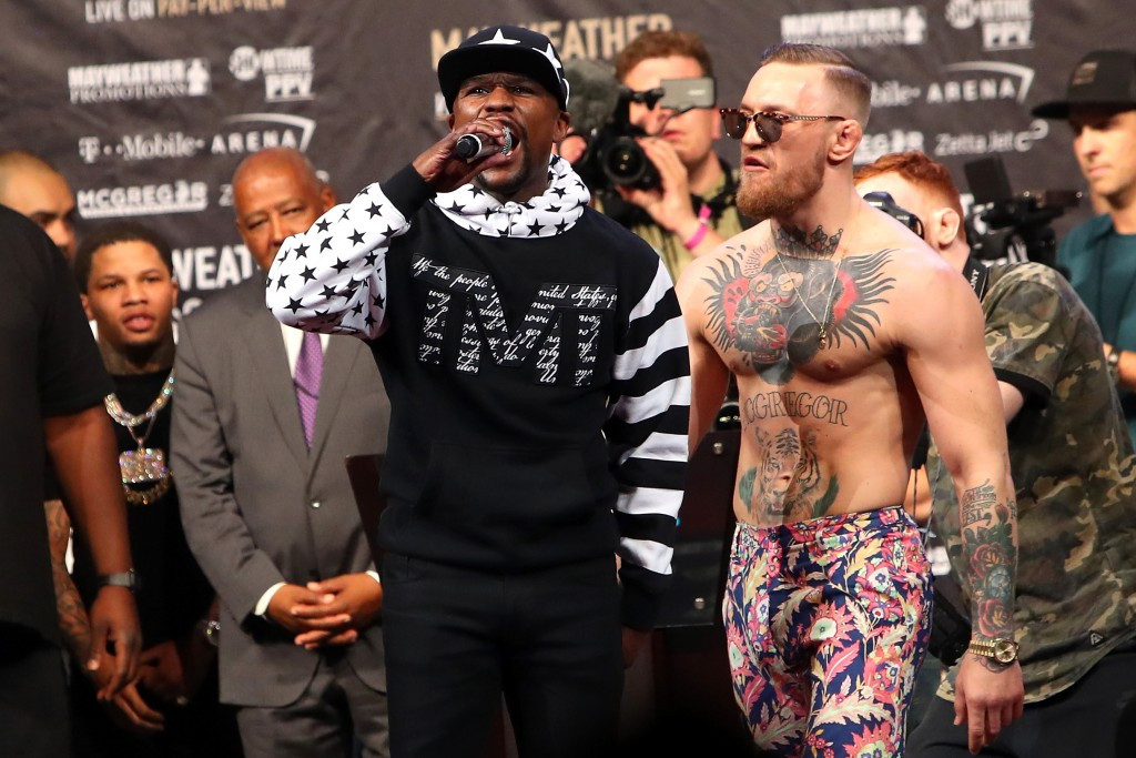 Floyd Mayweather and Conor McGregor have been accused of sexist and racist comments in the build-up to their fight ©Getty Images