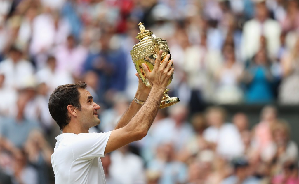 Roger Federer has won a historic eighth Wimbledon men’s singles title ©Getty Images