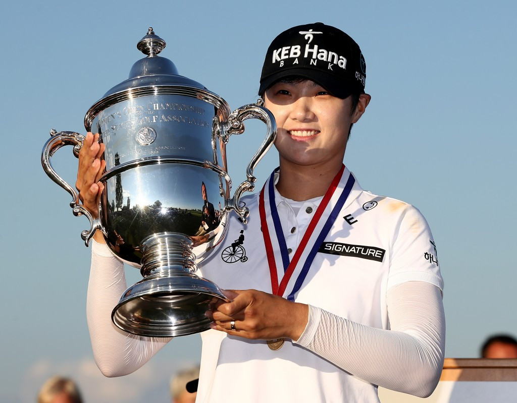South Korea’s Park Sung-hyun claimed her first Ladies Professional Golf Association title after clinching victory today at the US Women’s Open ©Getty Images