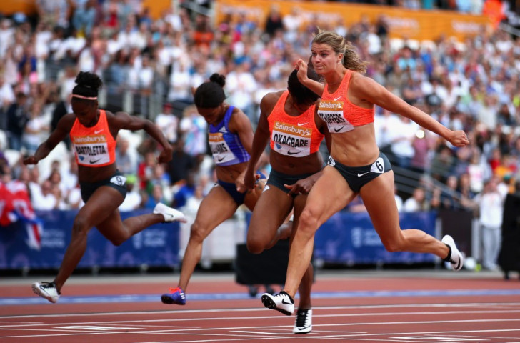 Dafne Schippers beat Nigeria’s Blessing Okagbare-Ighoteguono to top spot in the women's 100m final