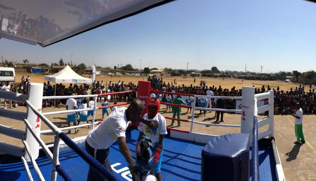 The International Boxing Association’s Year of Africa truck has arrived in Zambia for 10 days of activities, courses and events ©AIBA