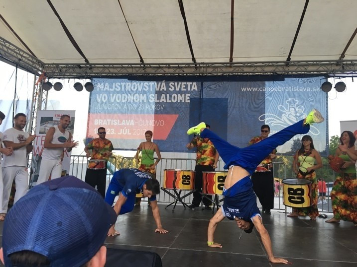 An opening ceremony was held yesterday as the young paddlers came to Bratislava ©ICF