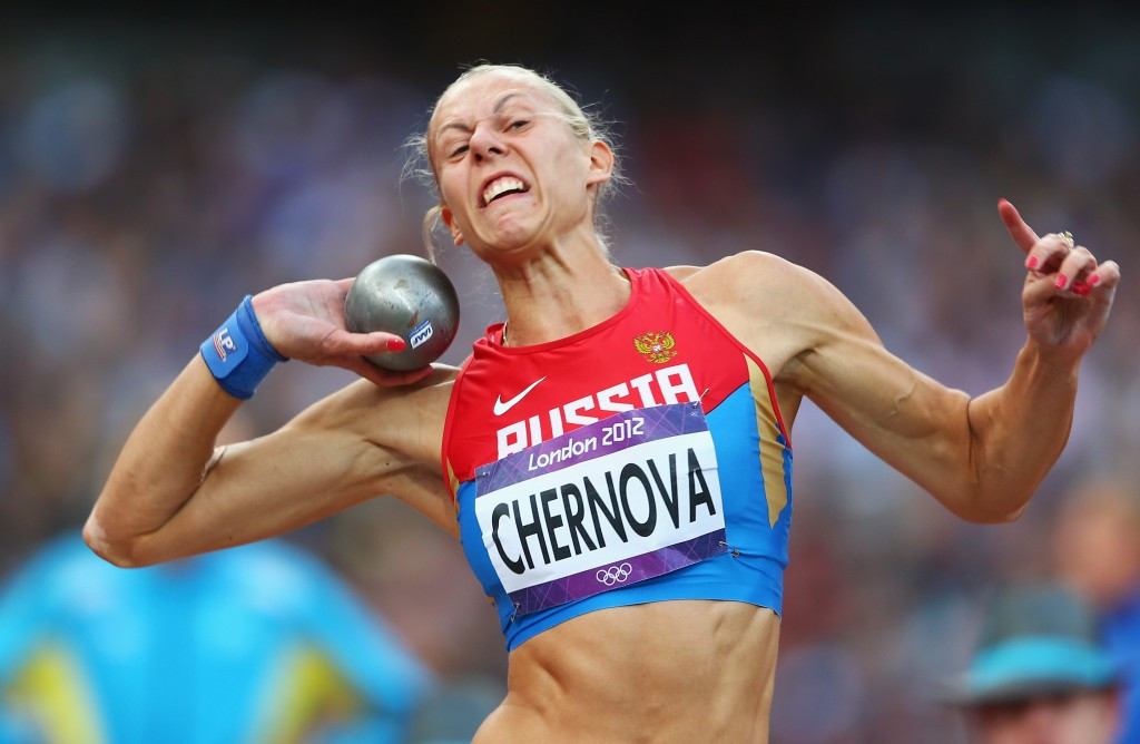 Russian heptathlete Tatyana Chernova will officially lose her 2011 world title and London 2012 Olympic bronze medal ©Getty Images