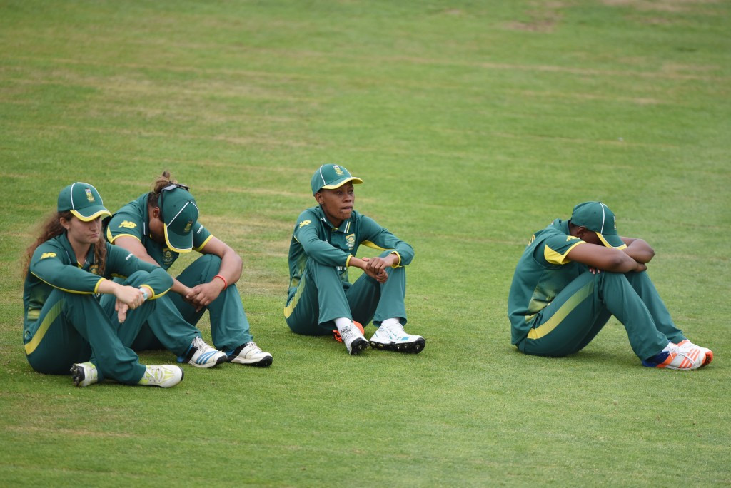 South African players reflect on an agonising defeat ©Getty Images