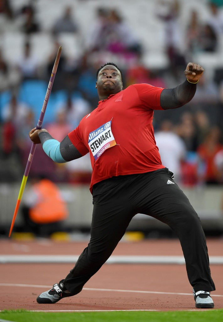 Trinidad and Tobago’s Akeem Stewart registered a world record throw in the men's javelin F44 ©Getty Images