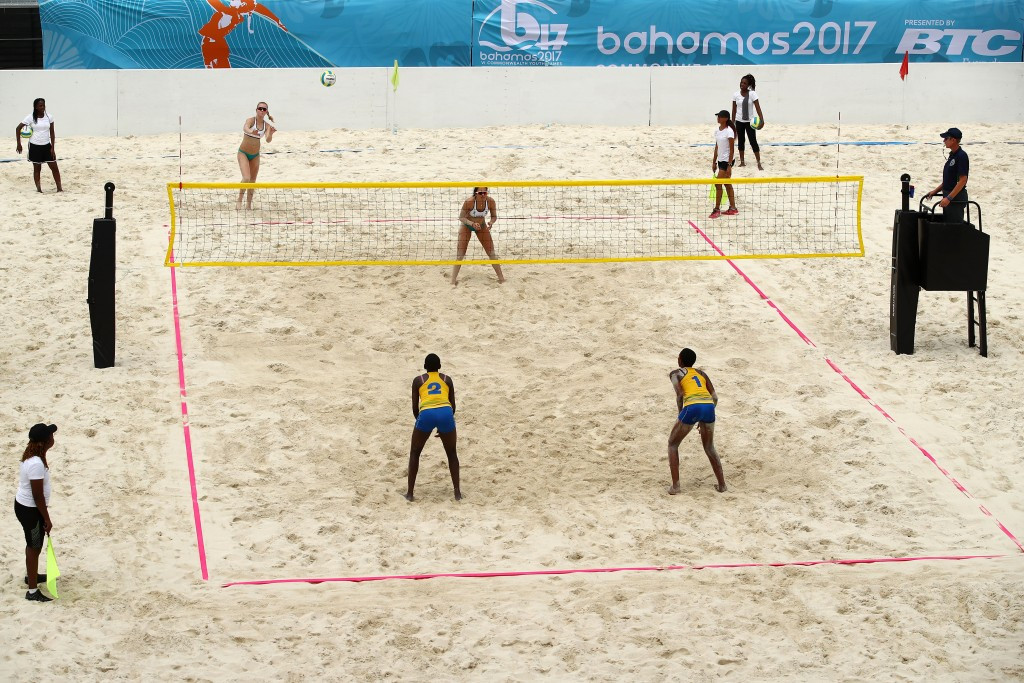 Beach volleyball made its Commonwealth Youth Games debut today ©Getty Images