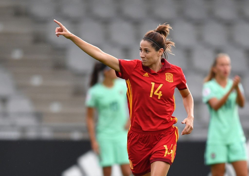 Vicky Losada scored the opening goal for Spain in their win over Portugal ©Getty Images