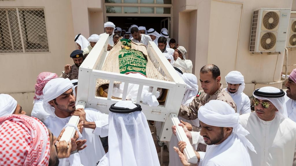 Hundreds of people today attended the funeral of United Arab Emirates athlete Abdullah Hayayei, who tragically died last week ©Twitter
