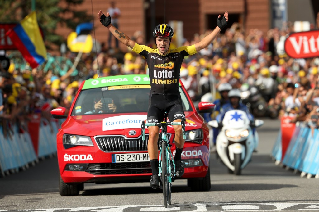 Primoz Roglic became the first Slovenian to win a Tour de France stage ©Getty Images