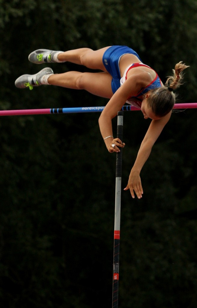 Pole vaulter Alena Lutkovskaia features on the list of eight athletes ©Getty Images