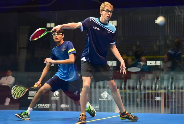 Colombian outsider Matias Knudsen is through to the last-16 of the World Squash Federation Junior Championships in New Zealand ©WSF WorldJuniors/Twitter