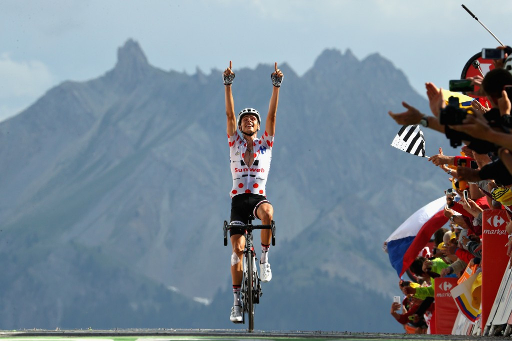 Warren Barguil won the final mountaintop finish of the Tour de France ©Getty Images