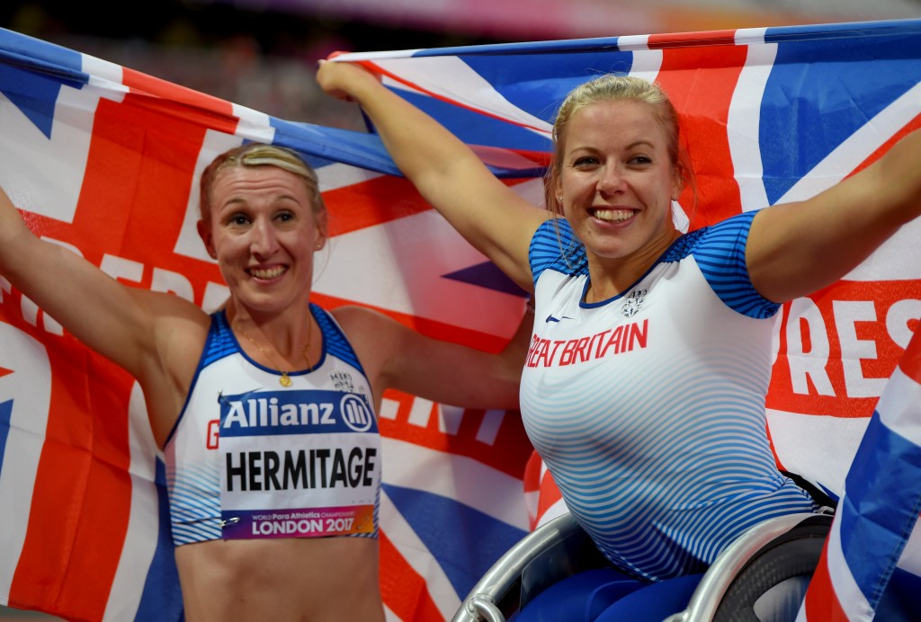 Georgina Hermitage and Hannah Cockroft both struck gold for Great Britain on day seven of the 2017 World Para Athletics Championships ©Getty Images