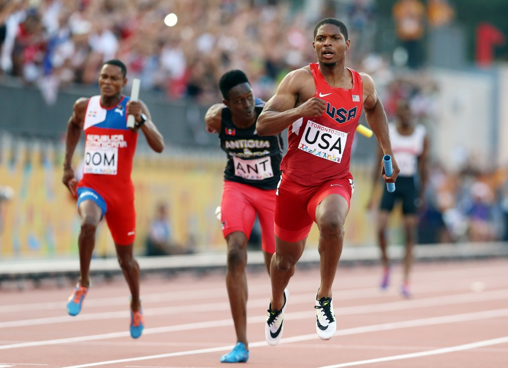Canada's disqualification saw the United States claim the men's 4x100m title ©Getty Images