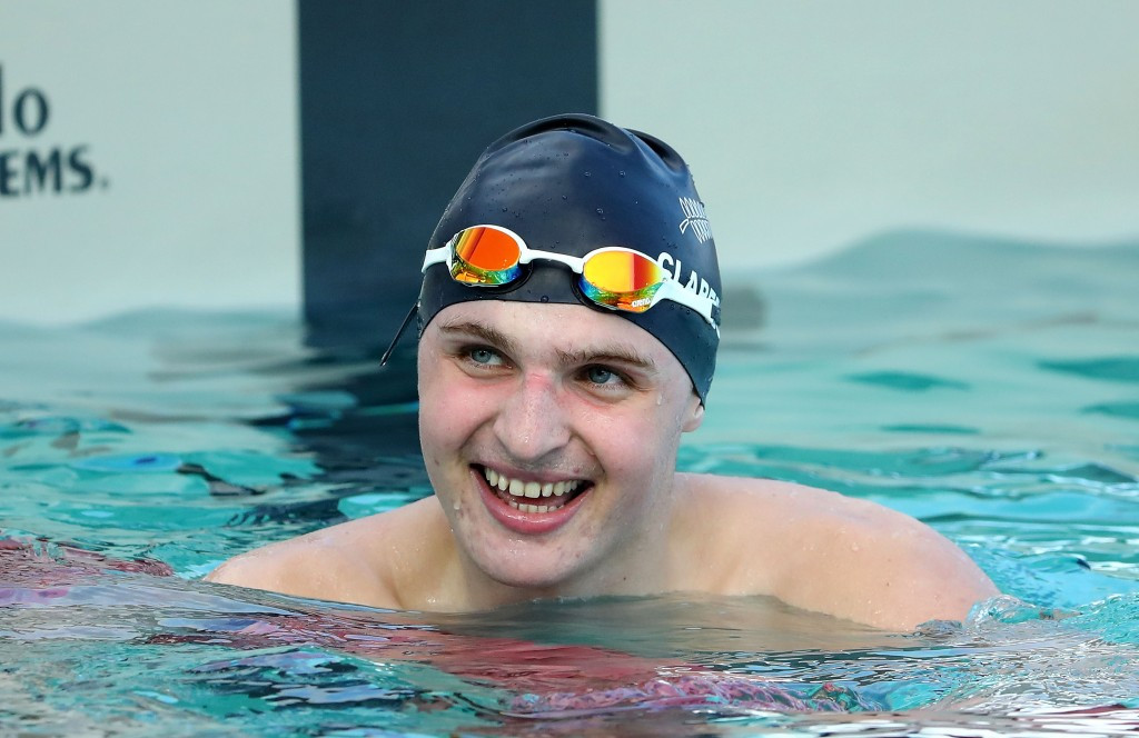 New Zealand's Lewis Clareburt capped off another fine display in the pool by clinching two gold medals ©Getty Images