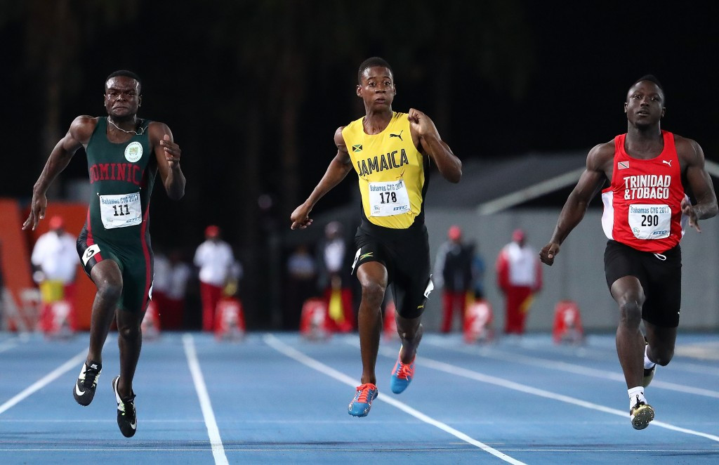 Adell Colthrust made history for Trinidad and Tobago as he secured the country's first-ever Commonwealth Youth Games gold medal by winning the boys' 100m ©Getty Images