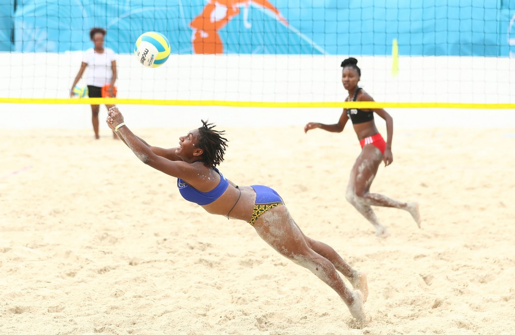 Beach volleyball preliminary action continued today ©Getty Images